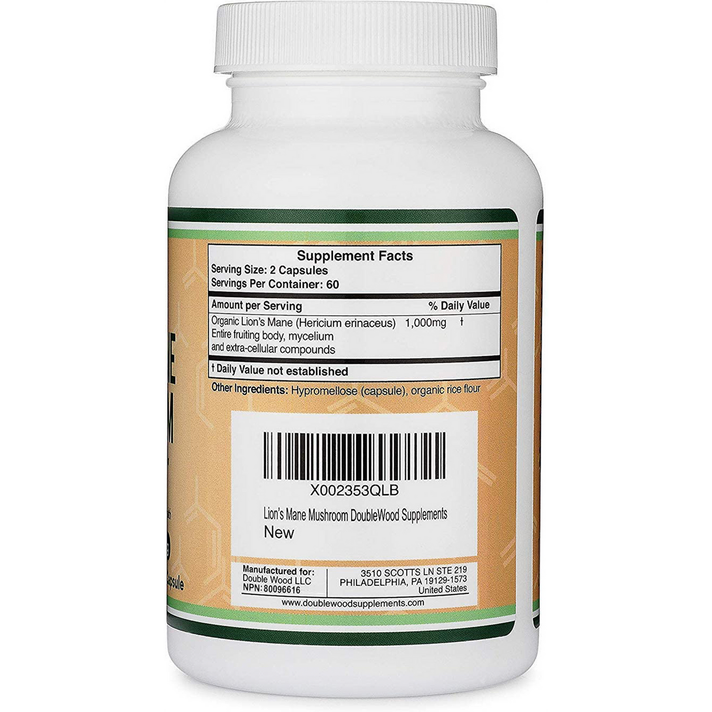 Double Wood - Lion's Mane Mushroom