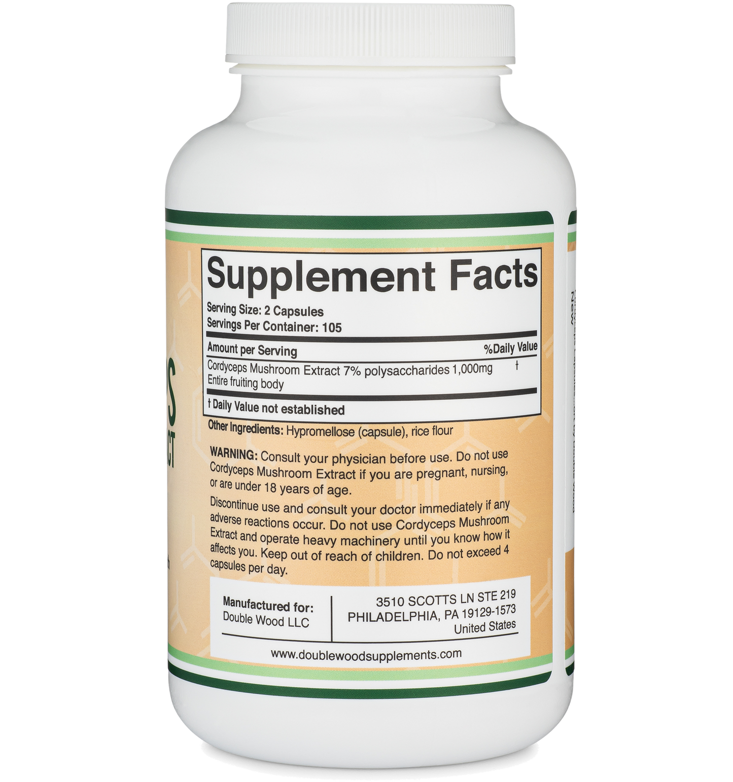 Double Wood - Cordyceps Mushroom Extract