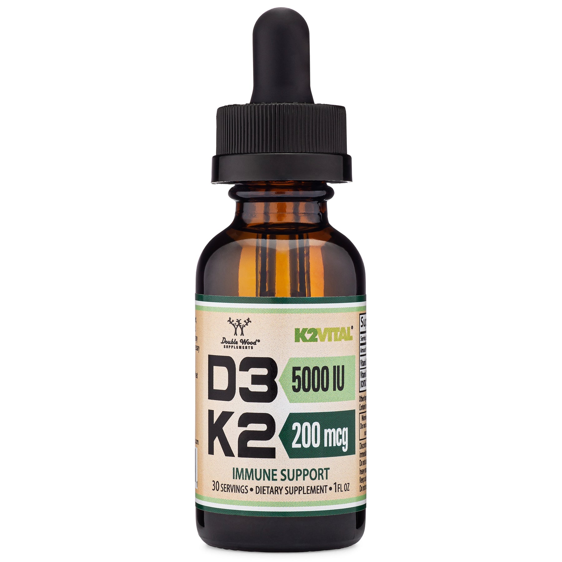 Double Wood - Vitamin D3 + K2 Liquid Drops