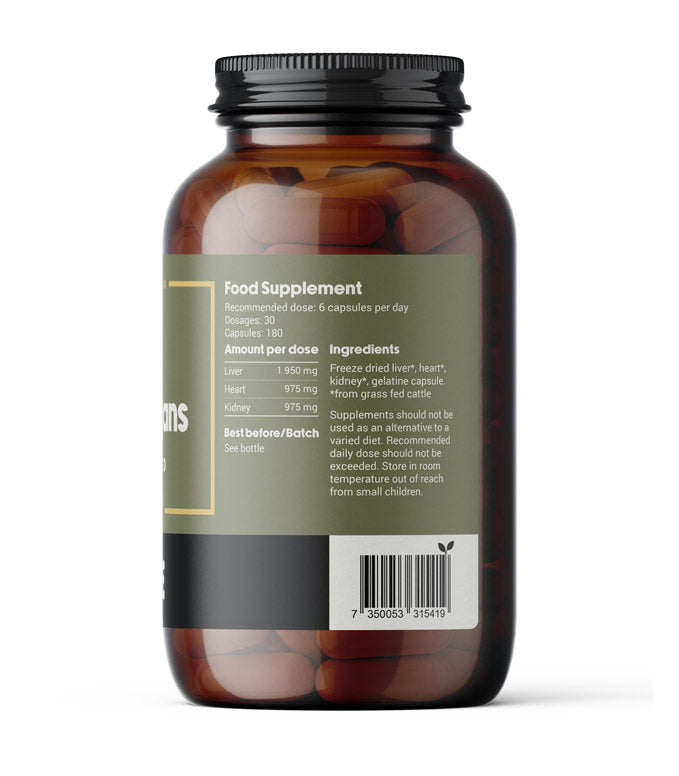 DENSE Grass-Fed Beef Organs