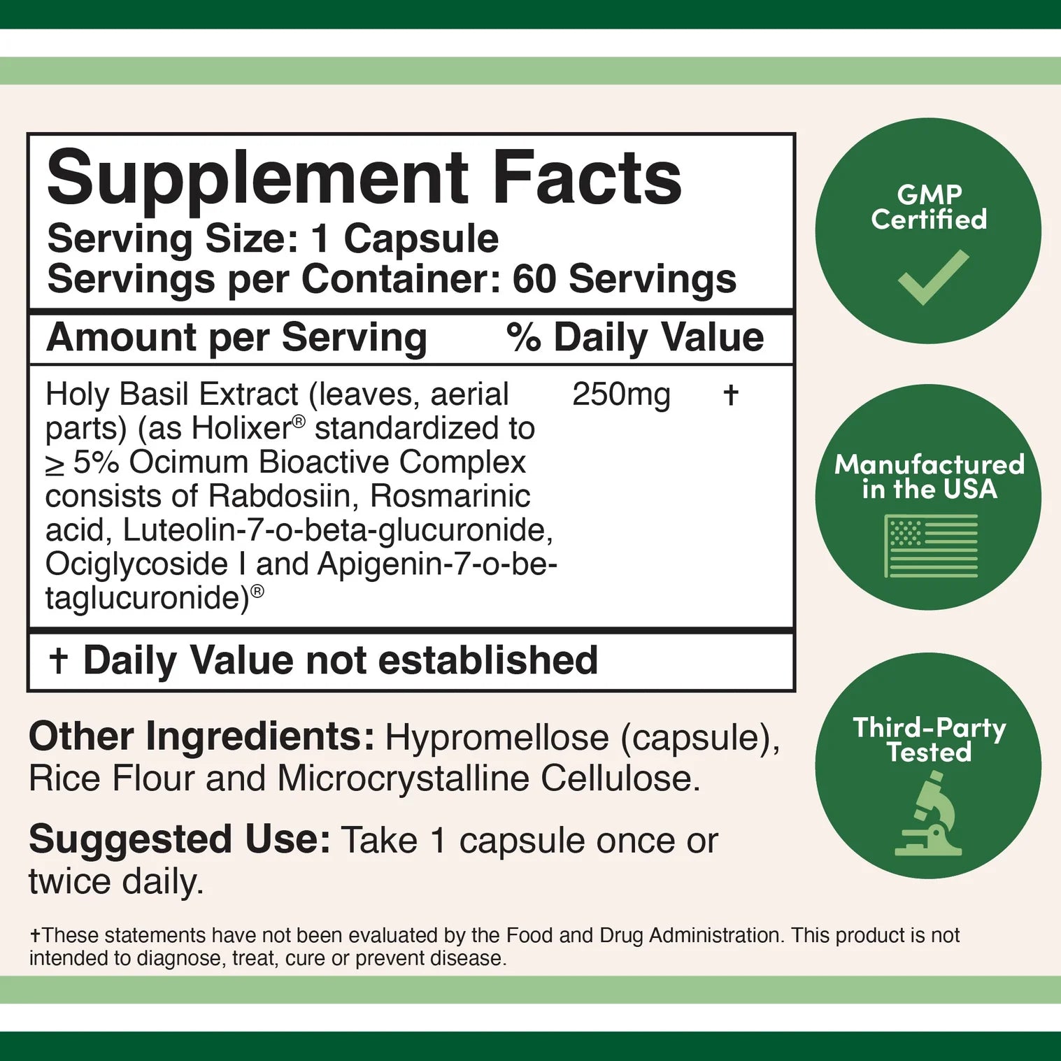 Double Wood - Holixer Holy Basil Extract